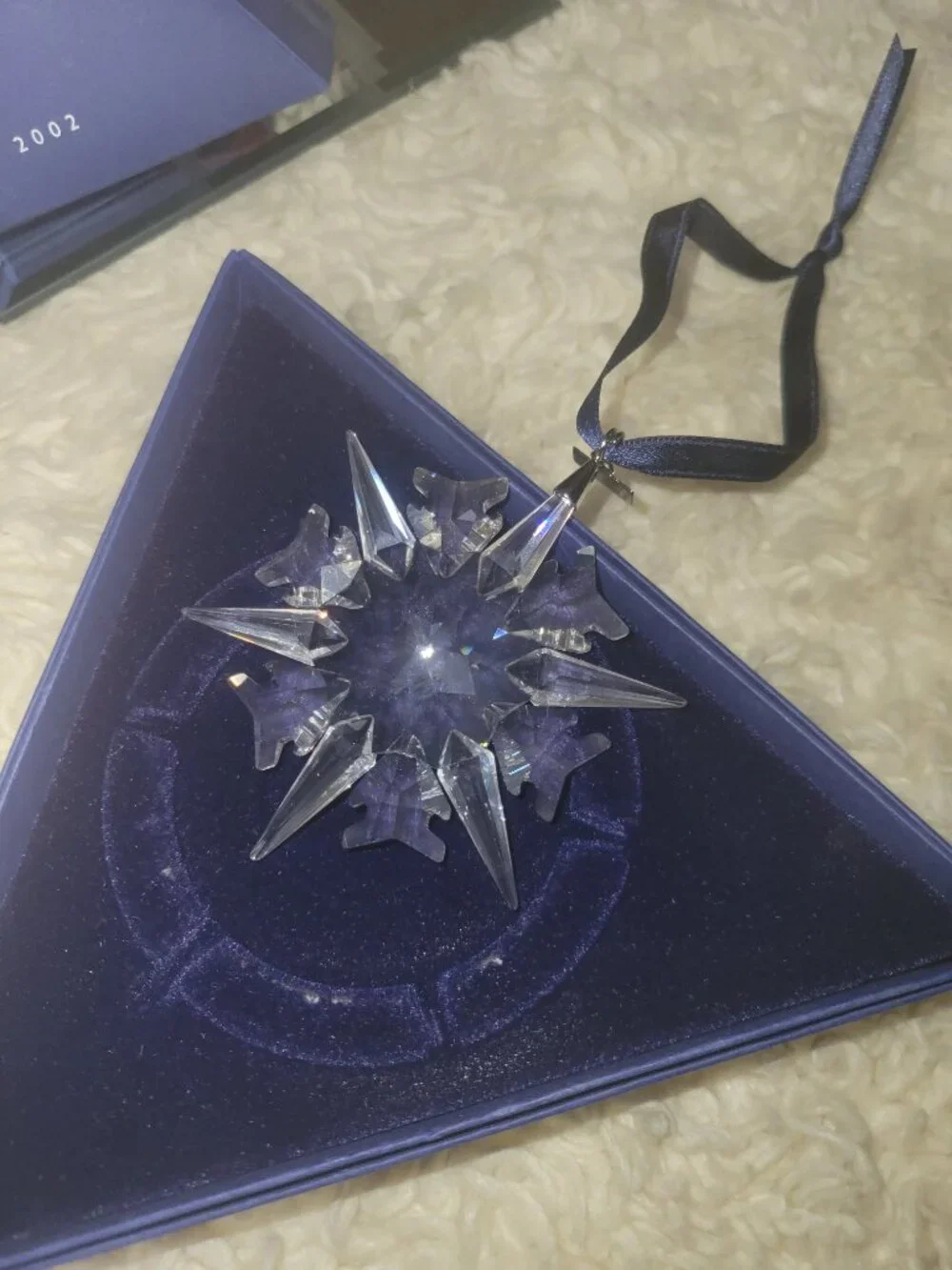 Swarovski 2002 Annual Snowflake Ornament ☆ | 3 In ☆ | NWT + COA